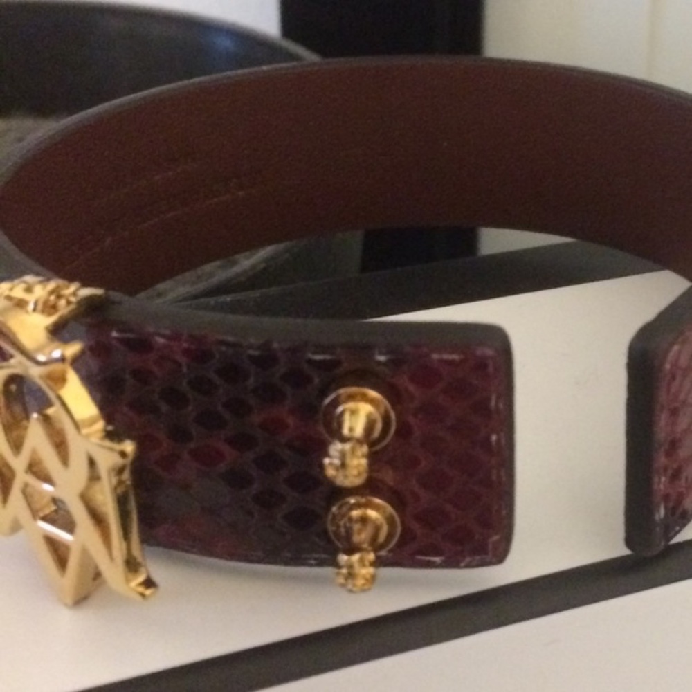 Alexander McQueen Red and Gold Bracelet - Picture 3 of 6